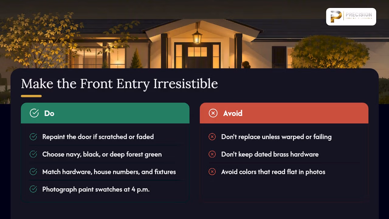 Make the Front Entry Irresistible — overview diagram